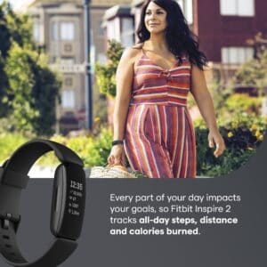 Fitbit Inspire 2 Health & Fitness Tracker + Free 1-Year Fitbit Premium Trial