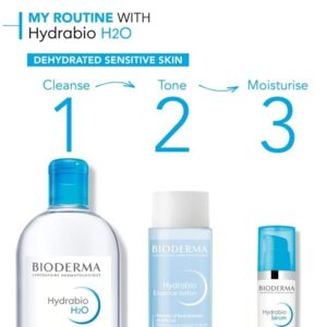 Bioderma Hydrabio H2O - Cleansing & Moisturising Micellar Water for Dehydrated Skin, Gentle Cleanser to Remove Impurities & Make Up Remover for Face & Eyes, 500ml