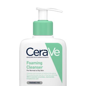 CeraVe Foaming Cleanser for Normal to Oily Skin with Niacinamide and 3 Essential Ceramides