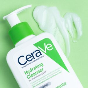 CeraVe Hydrating Cleanser for Normal to Dry Skin with Hyaluronic Acid and 3 Essential Ceramides