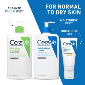 CeraVe Hydrating Cleanser for Normal to Dry Skin with Hyaluronic Acid and 3 Essential Ceramides