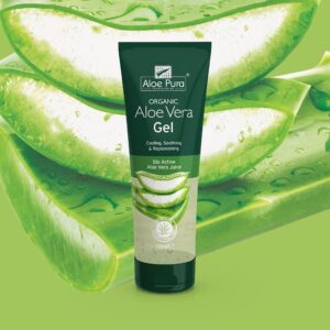 Aloe Pura, Organic Aloe Vera Gel, Natural, Vegan, Cruelty Free, Paraben & SLS Free, Cooling, Soothing, 100ml